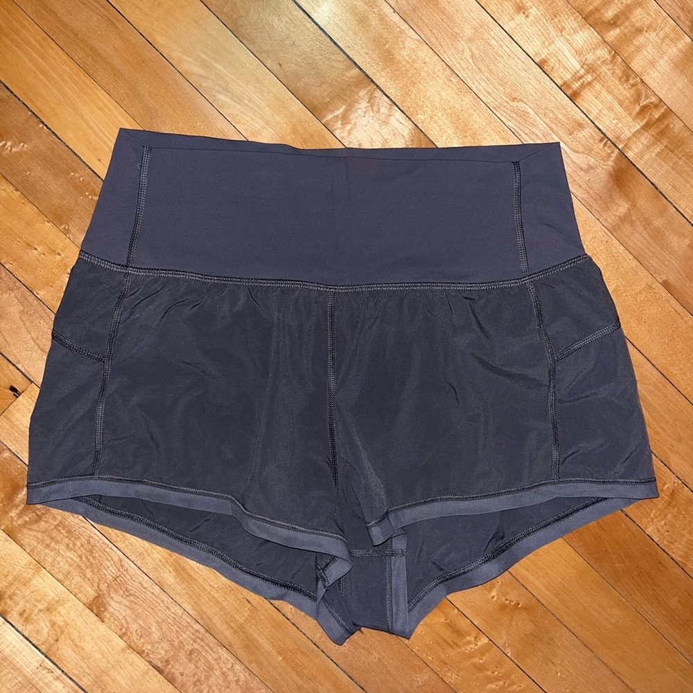 Lululemon High Waisted Grey Shorts - Picture 1 of 2